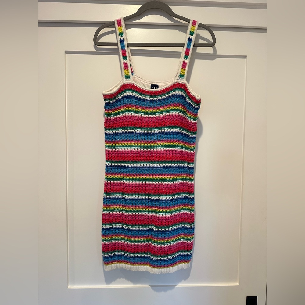 Rainbow Crochet dress